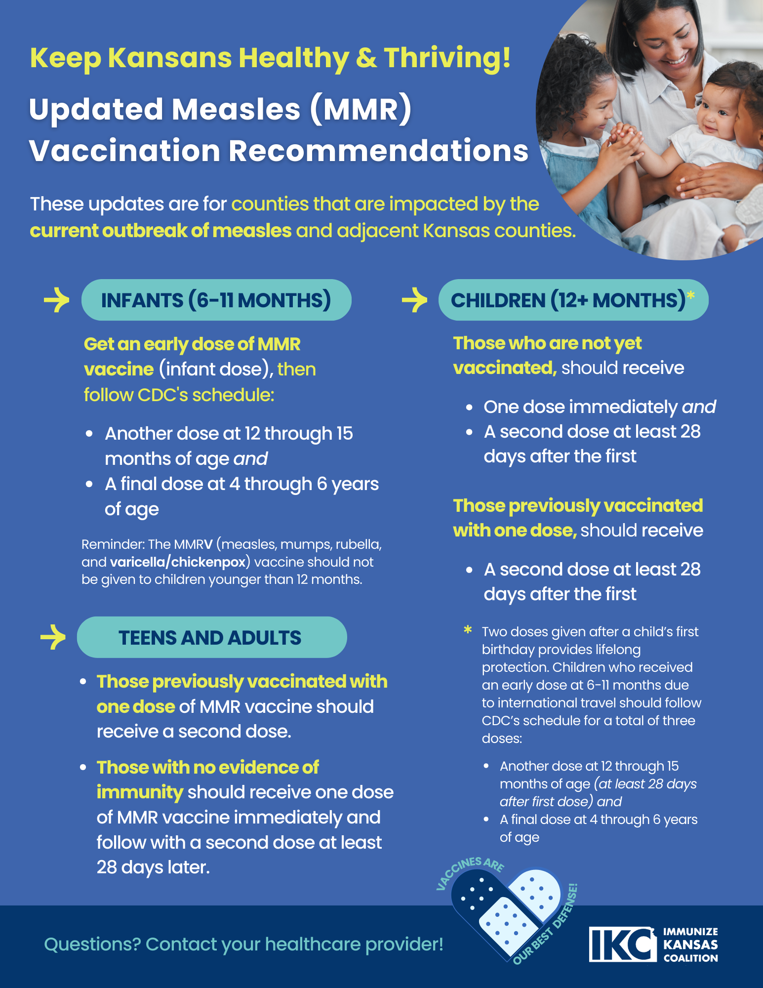 Updated Measles (MMR) Vaccination Recommendations